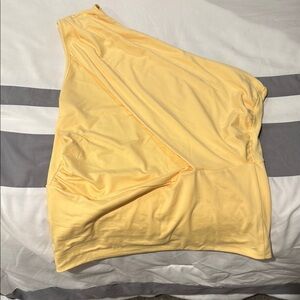 Yellow One-Shoulder Women's Top